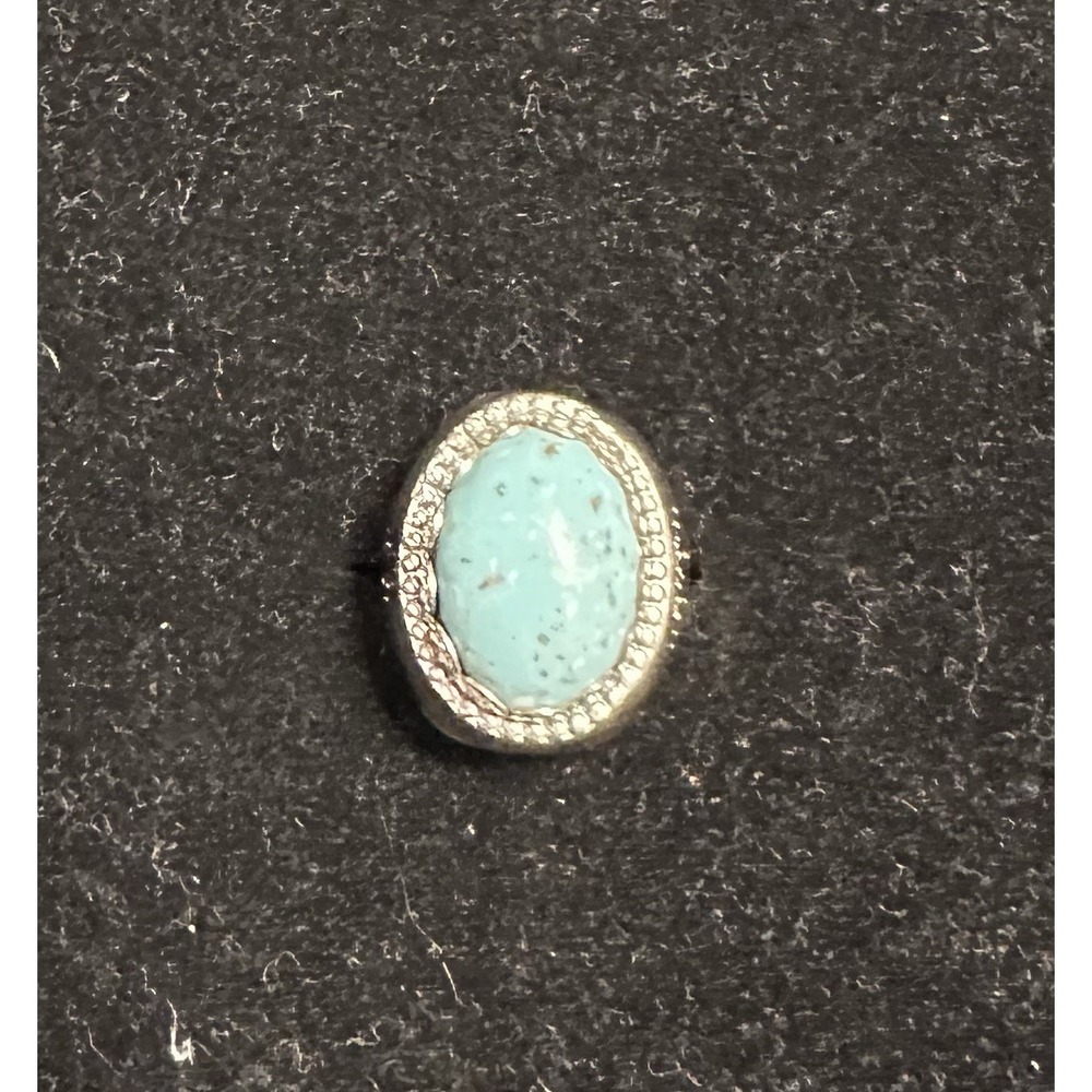 Sky King Navajo Treasure Ring 1950 Silver And Turquoise Adjustable Size